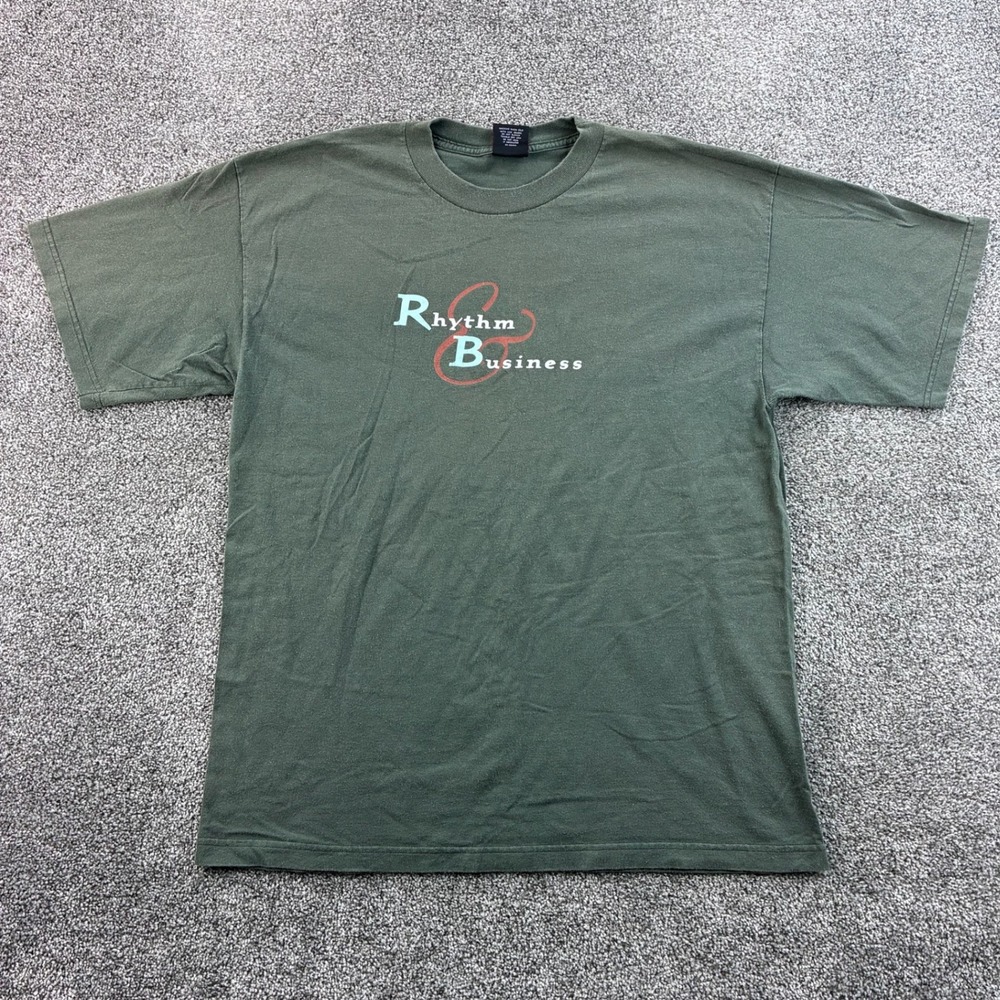 Vintage Tower Of Power Band Shirt Mens XL Green Cotton Rhythm & Business Giant